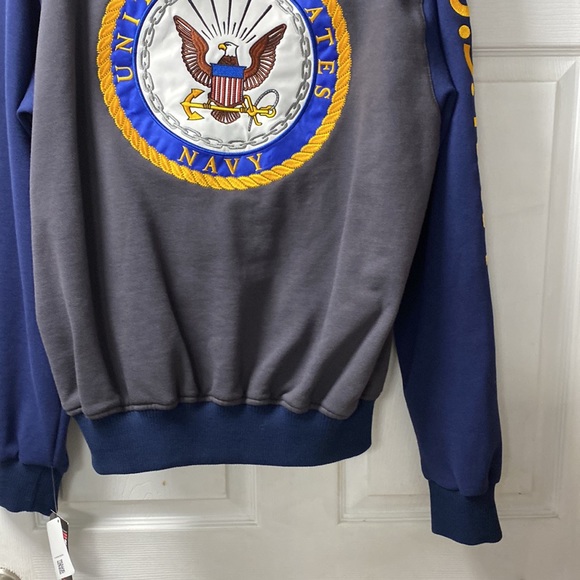 US HONOR Americas Navy Hoodie, Large. NWT - Picture 3 of 14